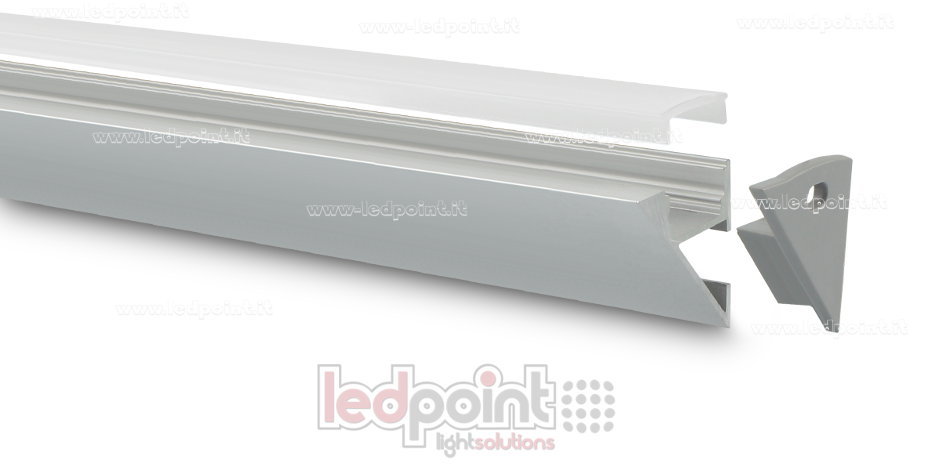 Profilo in alluminio per strisce led PR-WALL2323