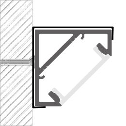 Installation led strips profile