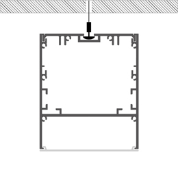 Installation led strips profile