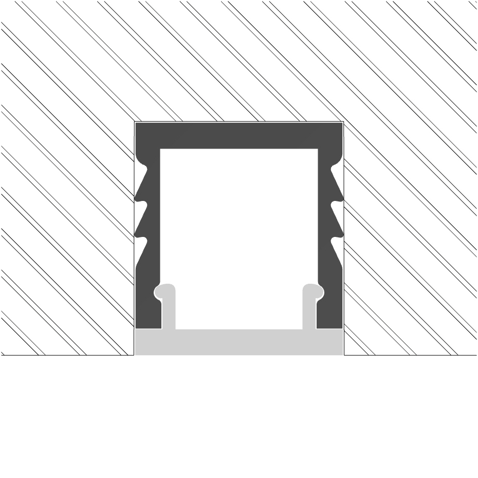 Montaggio profilo per strisce led
