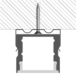 Installation led strips profile