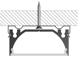 Montaggio profilo per strisce led