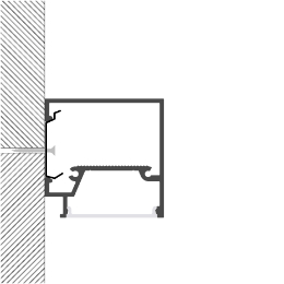Installation led strips profile Installation led strips profile