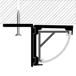 Montaggio profilo per strisce led