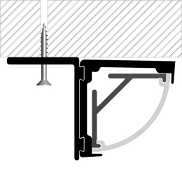 Installation led strips profile