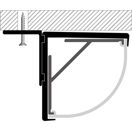 Installation led strips profile