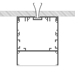 Installation led strips profile