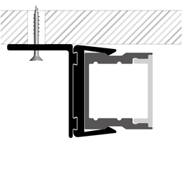 Installation led strips profile