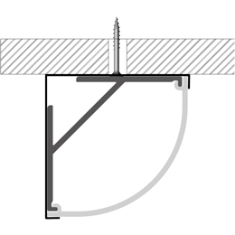 Installation led strips profile