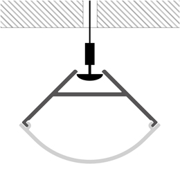 Installation led strips profile