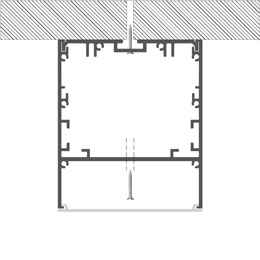 Installation led strips profile