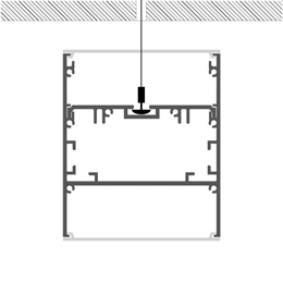 Installation led strips profile