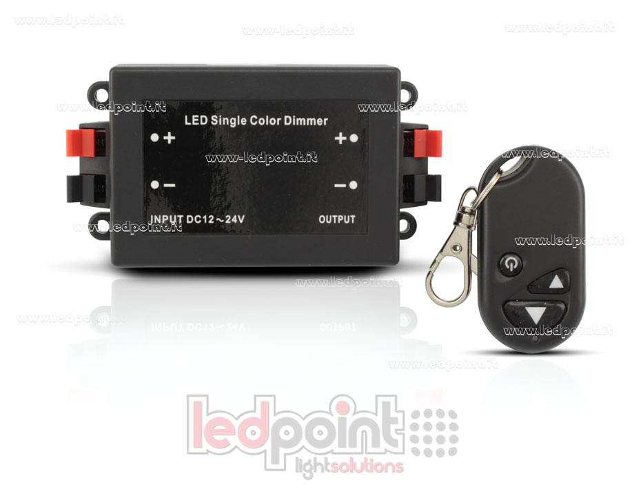 Dimmer con telecomando RF per strisce led, 12~24V 8A 8COM00002