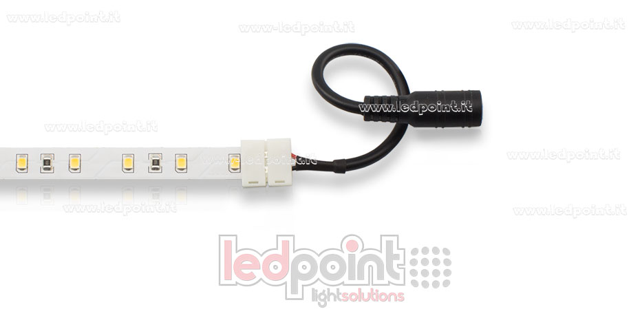 Connector to join 2835 and 5050 (10mm) single colour LED strips, 20-22 AWG 6A, with 25mm connector Connector to join 2835 and 5050 (10mm) single colour LED strips, 20-22 AWG 6A, with 25mm connector