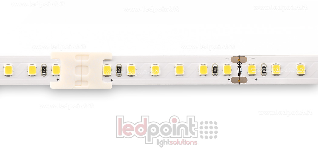 Connector to join 2835 and 5050 monochrome led strips (10mm PCB), small version Connector to join 2835 and 5050 monochrome led strips (10mm PCB), small version