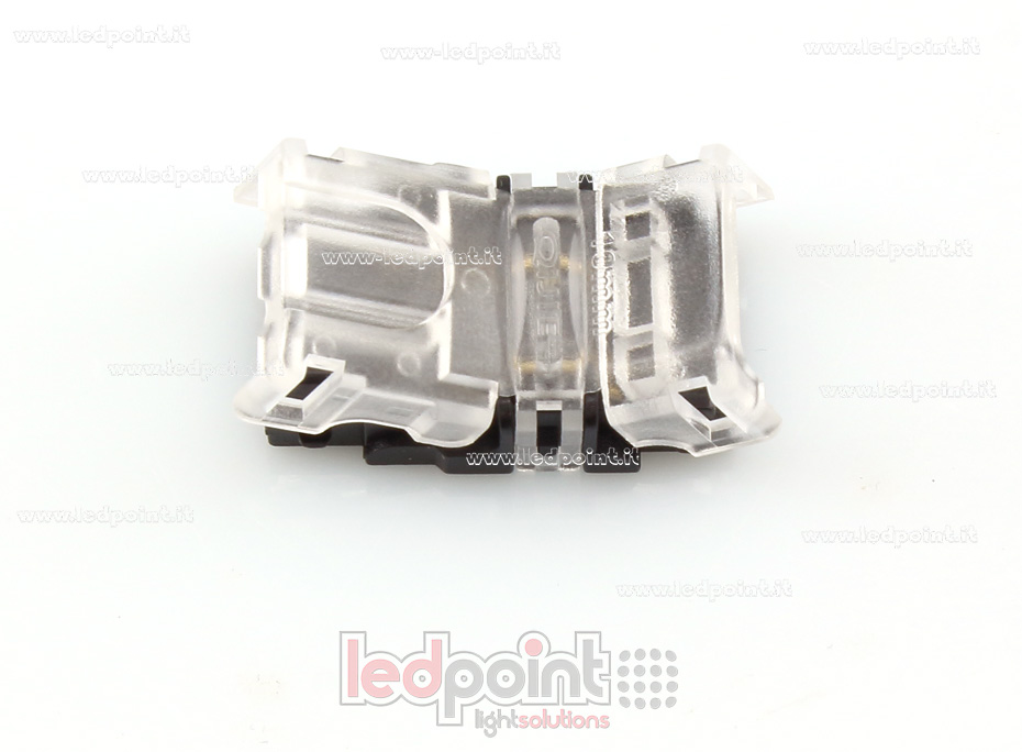 Connettore rapido per strip 2835 e 5050 monocromatiche trasparente (PCB 10mm)