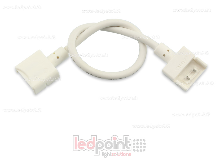 Connettore IP67 doppio con cavo da 14cm, 20 AWG, per strisce led 2835 e 5050 monocromatiche (PCB 10mm), versione ridotta Connettore IP67 doppio con cavo da 14cm, 20 AWG, per strisce led 2835 e 5050 monocromatiche (PCB 10mm), versione ridotta