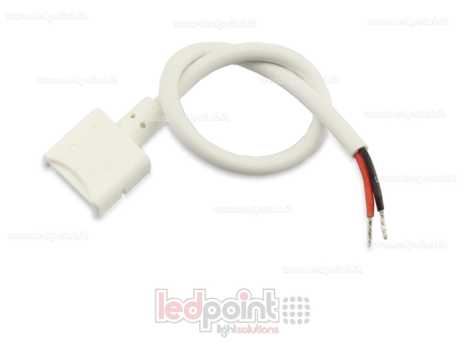 Steckverbinder IP67 mit 20 cm Kabel für einfarbigen LED-Streifen 2835 und 5050 (PCB 10mm), verkleinerte Version