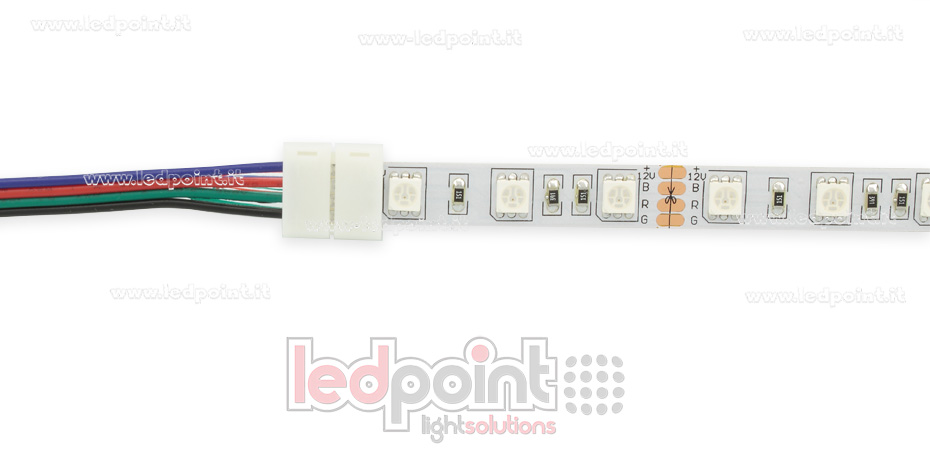Connettore con cavo da 14 cm per strip 5050 RGB