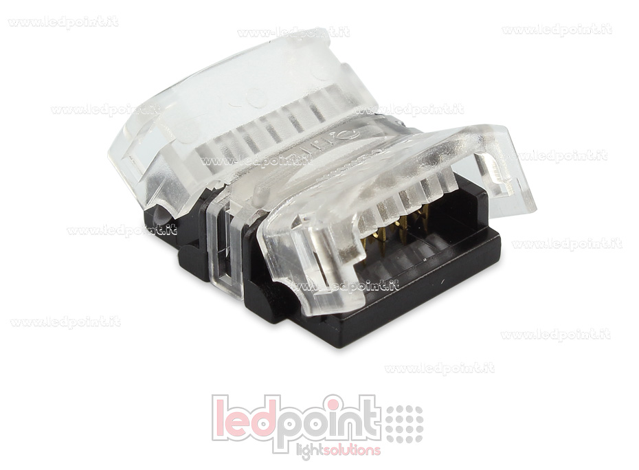 Transparent connector to join (12mm) RGBCCT led strips Transparent connector to join (12mm) RGBCCT led strips
