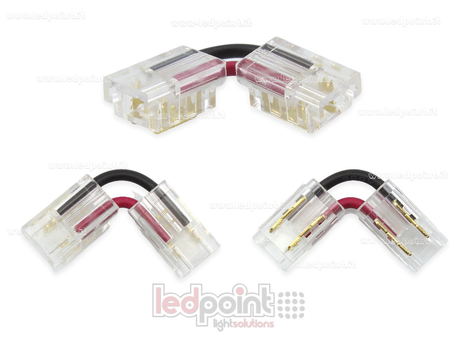 L-förmiger Verbinder zur Verbindung von 5mm PCB-Streifen und COB mit 2 Pins