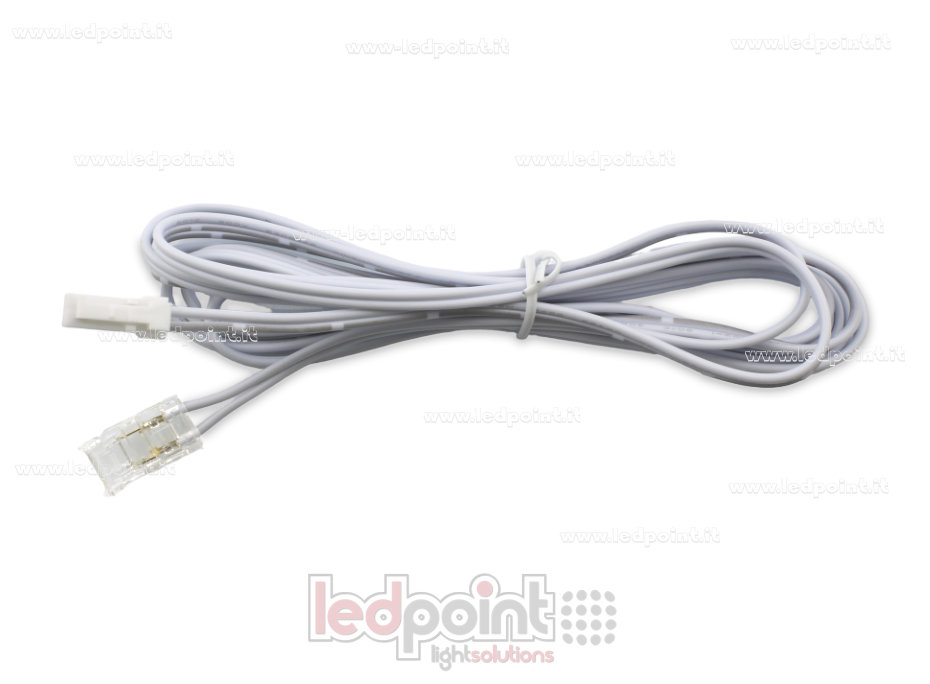 Transparenter 2-Pin-Verbinder mit 2m Kabel und Dupont-Ausgang für 8mm PCB LED- und COB-Streifen Transparenter 2-Pin-Verbinder mit 2m Kabel und Dupont-Ausgang für 8mm PCB LED- und COB-Streifen