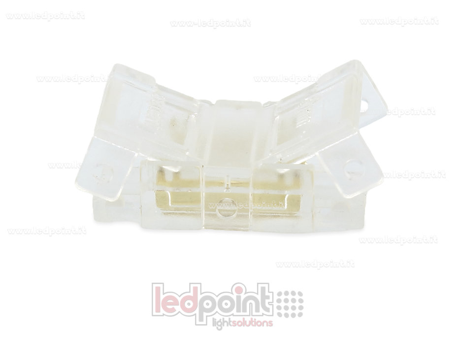 Transparent 2-pin connector for joining 8mm PCB COB strips Transparent 2-pin connector for joining 8mm PCB COB strips