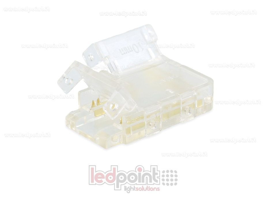 Transparenter L-förmiger Verbinder zur Verbindung von 10mm PCB-Streifen und COB mit 2 Pins Transparenter L-förmiger Verbinder zur Verbindung von 10mm PCB-Streifen und COB mit 2 Pins
