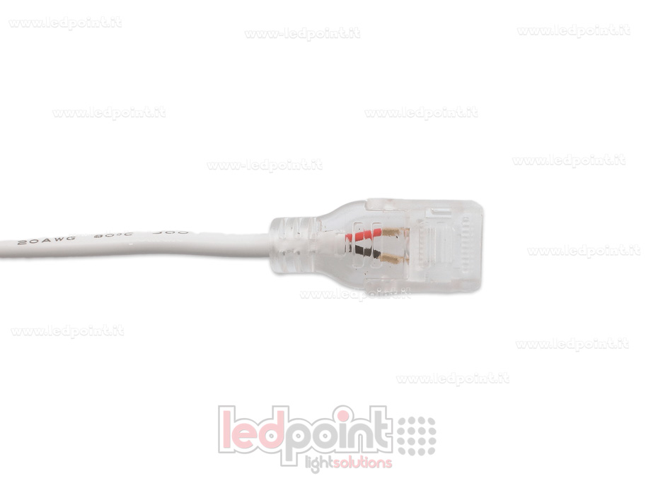Steckverbinder mit 20cm Kabel für einfarbigen LED-Streifen 230V CM-230-CST-W15