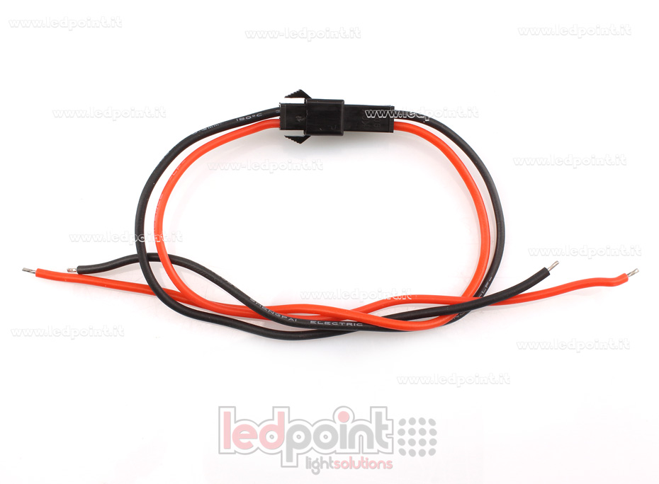 Connettore 2 fili per strip monocromatica filo 0,5mm Connettore 2 fili per strip monocromatica filo 0,5mm