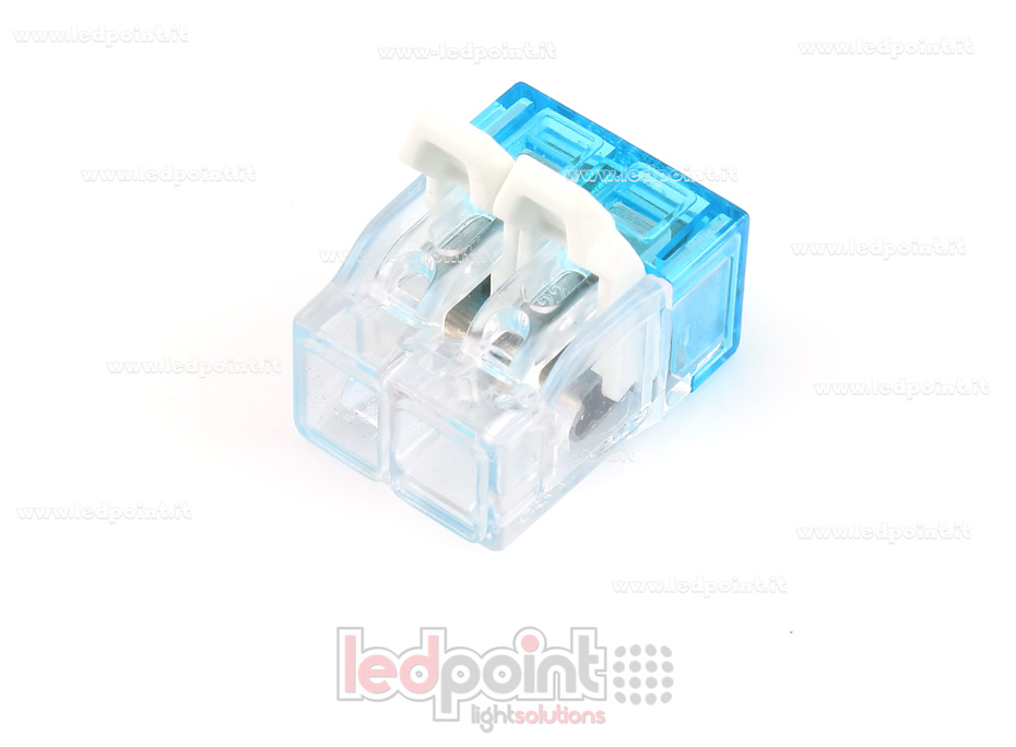 Schnellsteckverbinder 2 Drähte mit Hebeln für Kabel 22-12 AWG (0,2-3,3 mm2)