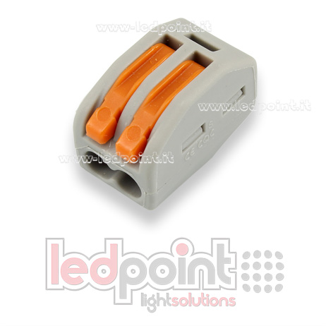 Schnellsteckverbinder 2 Drähte mit Hebeln für Kabel 22-12 AWG (0,2-3,3 mm2)