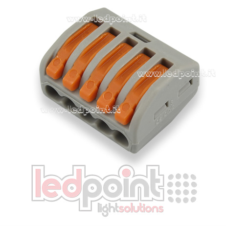Schnellsteckverbinder 5 Drähte mit Hebeln für Kabel 22-12 AWG (0,2-3,3 mm2)