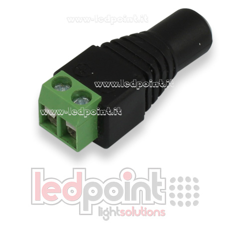 Connettore alimentazione da spina 2,5mm a connettore a vite Connettore alimentazione da spina 2,5mm a connettore a vite