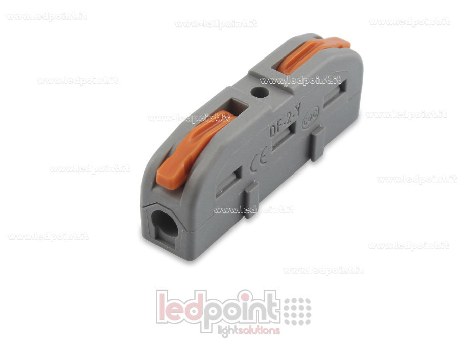 Connettore rapido 1 filo a levetta per cavi 32A 250V (0,2-2.5(4.0)mm²) Connettore rapido 1 filo a levetta per cavi 32A 250V (0,2-2.5(4.0)mm²)