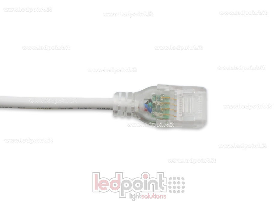 Connector with 20cm cable for 230V RGB LED strips Connector with 20cm cable for 230V RGB LED strips