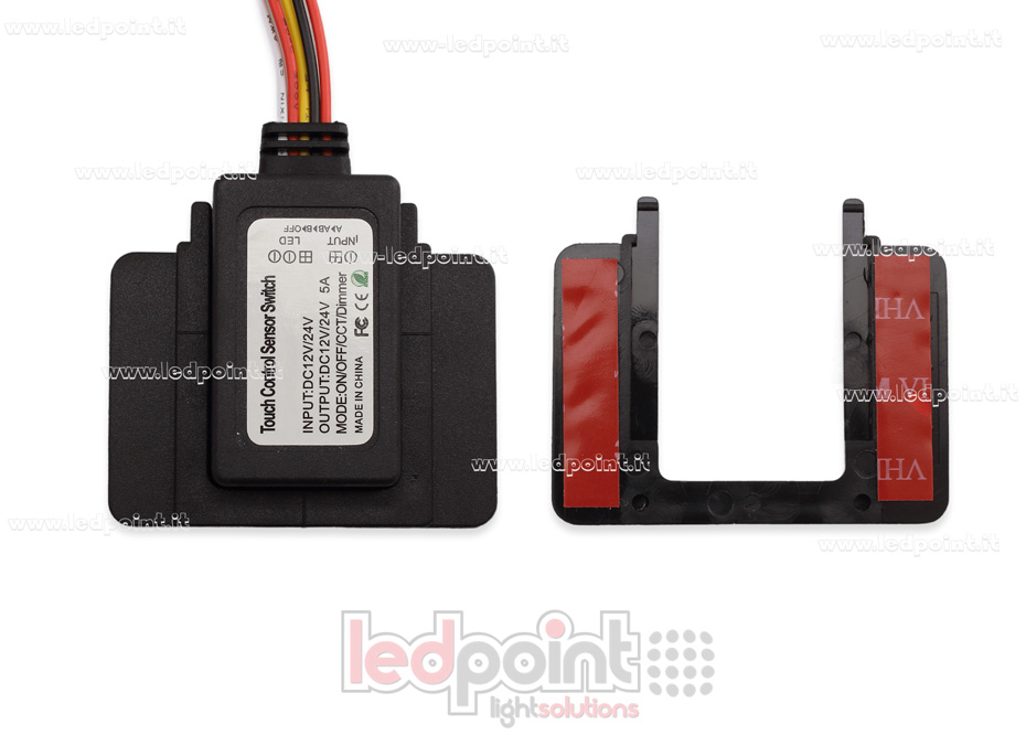 Switch touch CCT bianco e blu per specchiera, 5A 12-24V Switch touch CCT bianco e blu per specchiera, 5A 12-24V