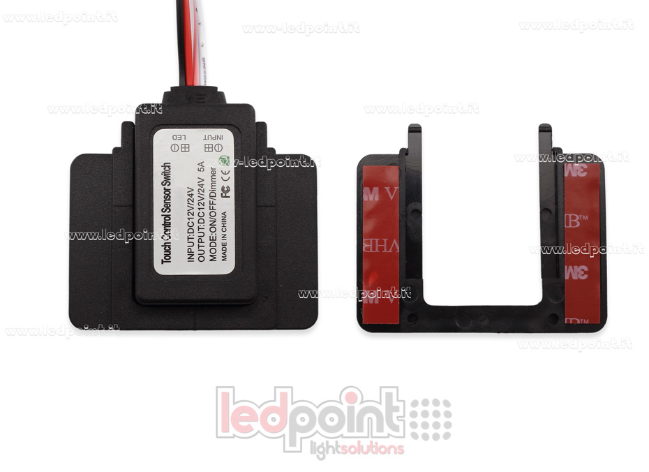 Switch touch single-colour white/blue for mirror, 5A 12-24V Switch touch single-colour white/blue for mirror, 5A 12-24V