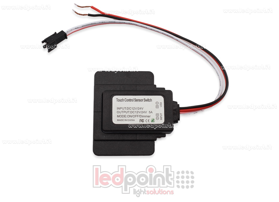 Switch touch single-colour white/blue for mirror, 5A 12-24V Switch touch single-colour white/blue for mirror, 5A 12-24V