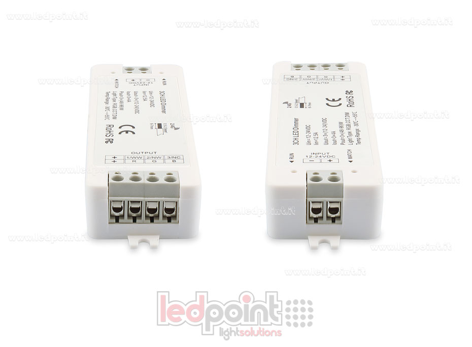 Kit remote + RGB controller 12/24V, 3ch*4A, RF 2.4G