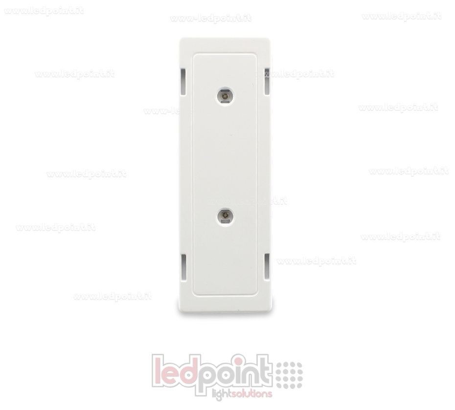 Telecomando da parete 86x28mm in vetro con 2 pulsanti bianco, 433Mhz Telecomando da parete 86x28mm in vetro con 2 pulsanti bianco, 433Mhz