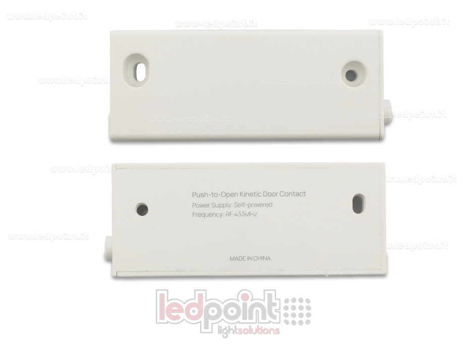 Wireless door switch without battery, white, RF 433 MHz Wireless door switch without battery, white, RF 433 MHz