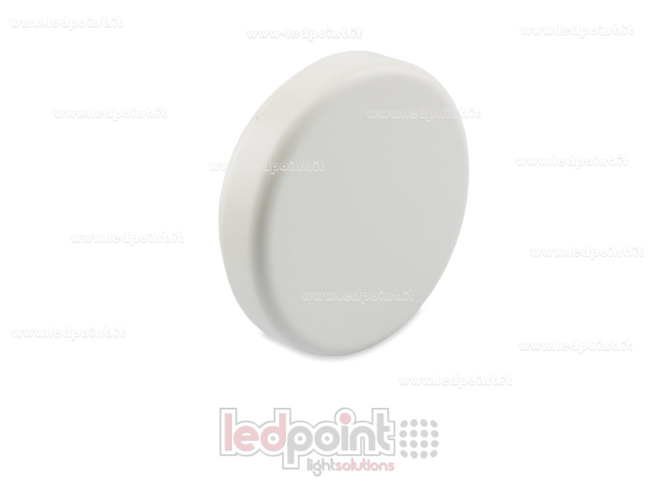 Round wall button, 60 mm diameter, white, self-powered Round wall button, 60 mm diameter, white, self-powered