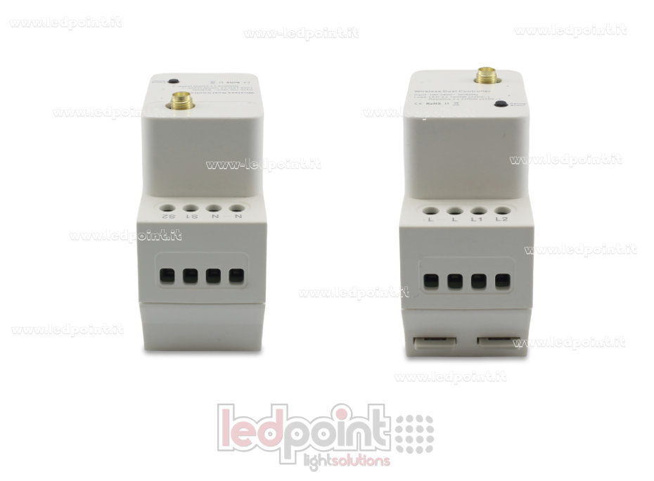 2-channel controller*10A, 110/240V, 1000W/ch RF 433Mhz 2-channel controller*10A, 110/240V, 1000W/ch RF 433Mhz