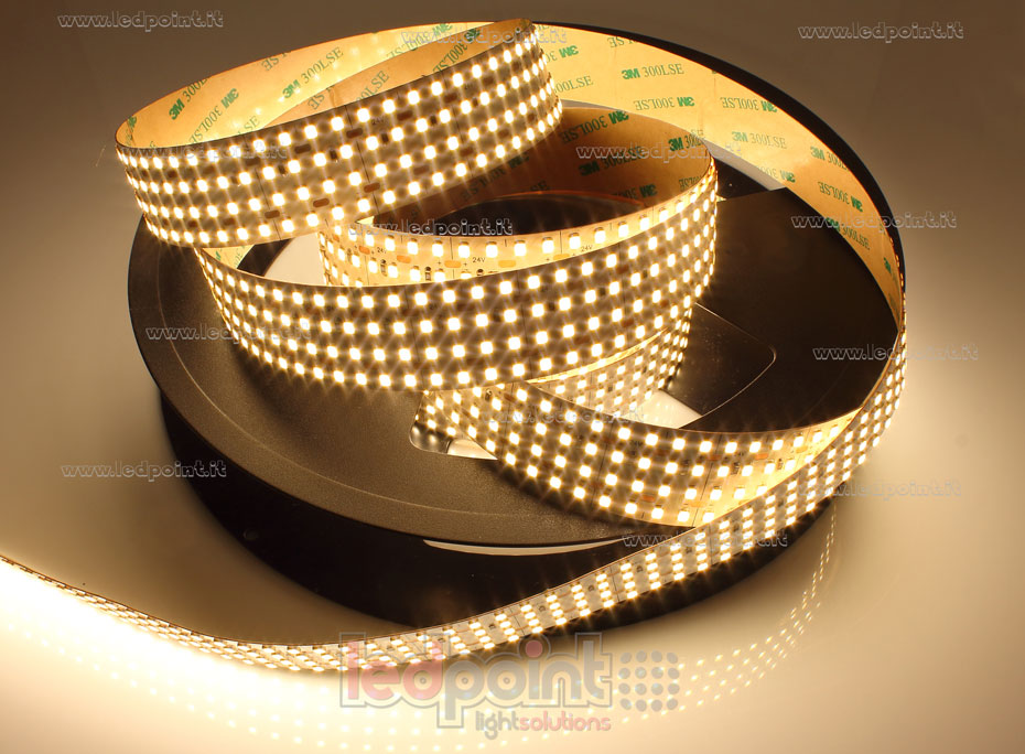 Led strip 2835 24V IP20 3000K 3step 576led/m