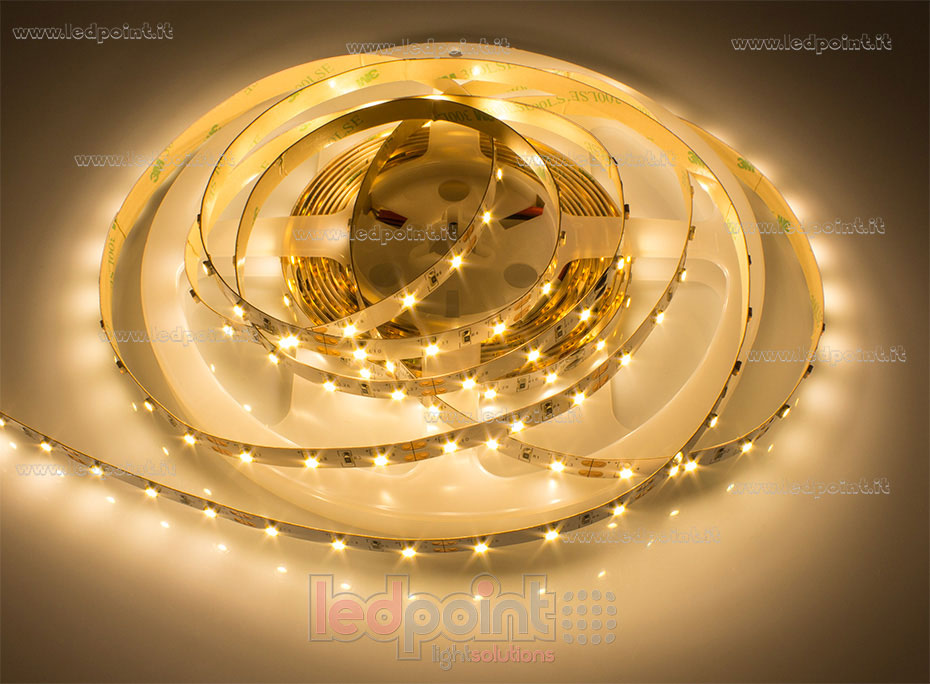 Striscia led 3528 12V IP20 2600-2800K 60led/m F52-260-060321