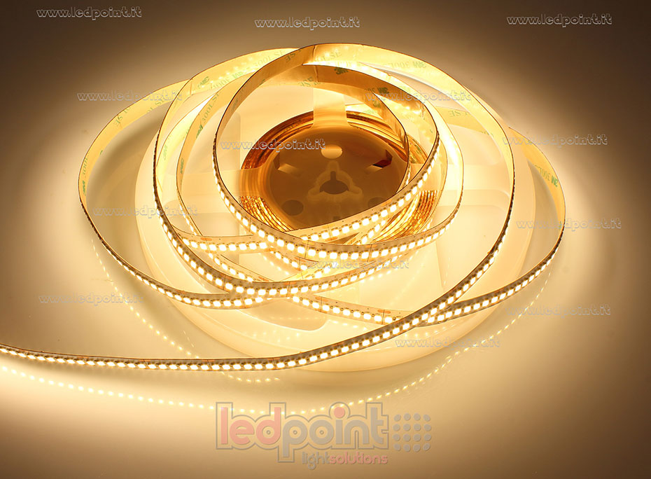 Striscia led 2835 24V IP20 2800-2900K 240led/m