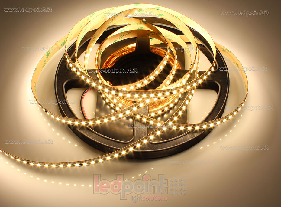 Striscia led 2835 24V IP20 2900-3000K 140led/m