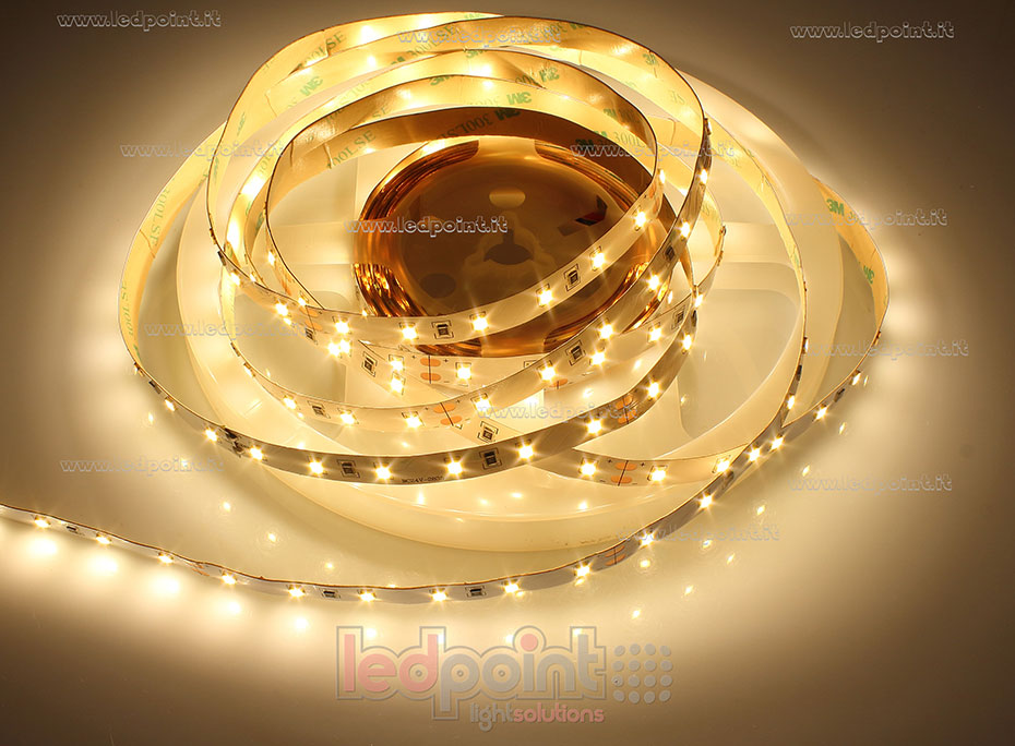 Striscia led 2835 24V IP20 2900-3000K 60led/m F52-290-60822