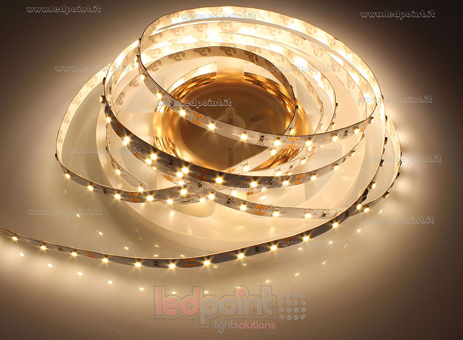 Striscia led 3528 12V IP20 2900-3100K 60led/m